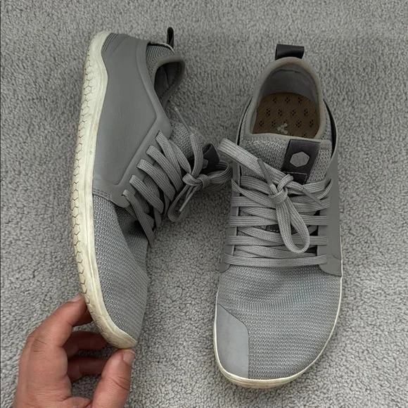 Like new Vivo Barefoot Gray Athletic Shoes with Streamlined Design - Picture 2 of 8
